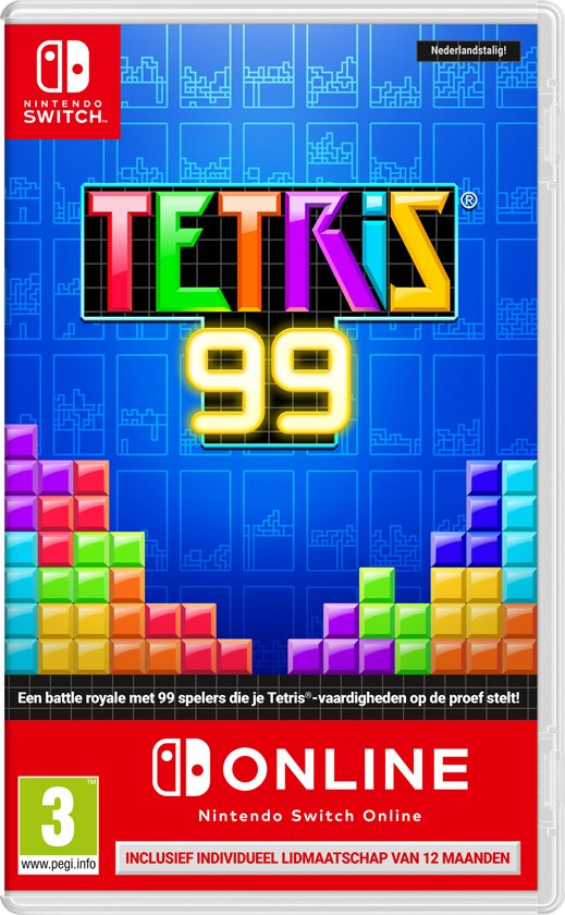 Tetris 99 + Nintendo Switch Online - 12 Maanden Lidmaatschap (Switch), Nintendo