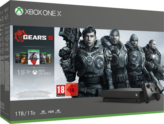 Xbox One X Console (1 TB) + Gears 5 (Xbox One), Microsoft