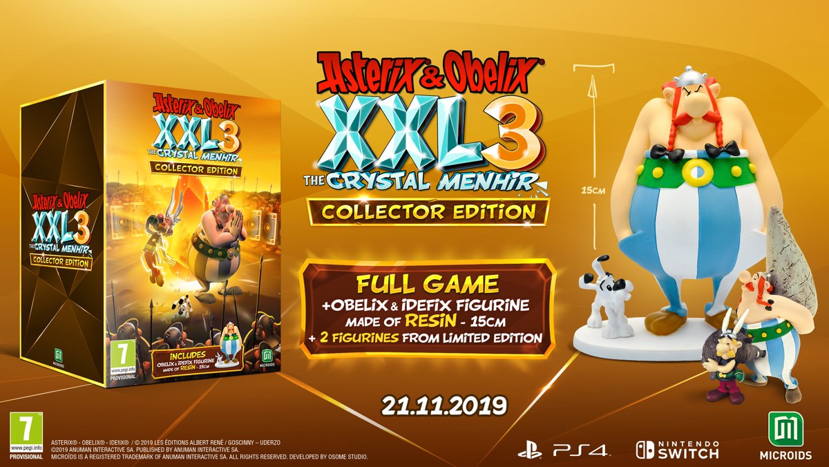 Asterix & Obelix XXL 3: The Crystal Menhir - Collector's Edition (PS4), Mindscape