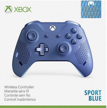Xbox One S Wireless Controller (Sport Blue) Special Edition (Xbox One), Microsoft