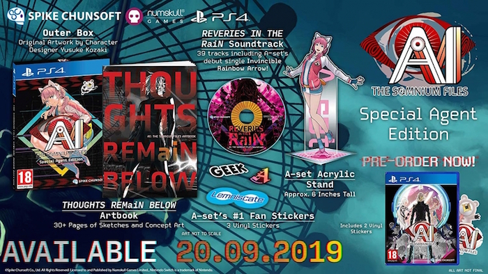AI: The Somnium Files - Special Agent Edition (PS4), Numskull Games