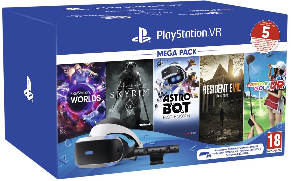 PlayStation VR Bril Mega Pack II + Camera + 5 Games