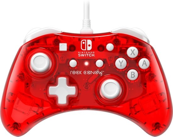 Nintendo Switch Wired Controller - Rock Candy (Stormin' Cherry) (Switch), Rock Candy