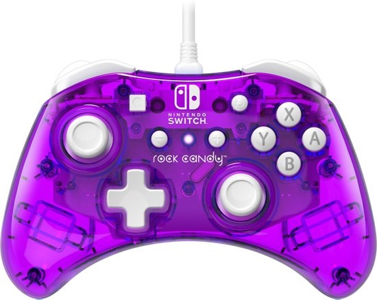 Nintendo Switch Wired Controller - Rock Candy (Cosmoberry) (Switch), Rock Candy