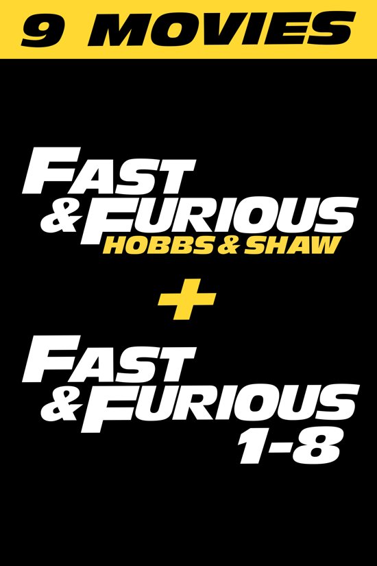 Fast & Furious Boxset 1-8 + Hobbs & Shaw (Blu-ray), Diversen