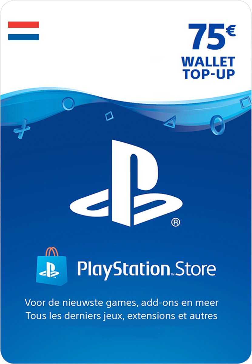 PlayStation Network tegoed 75 euro (NL) (PS4), Sony