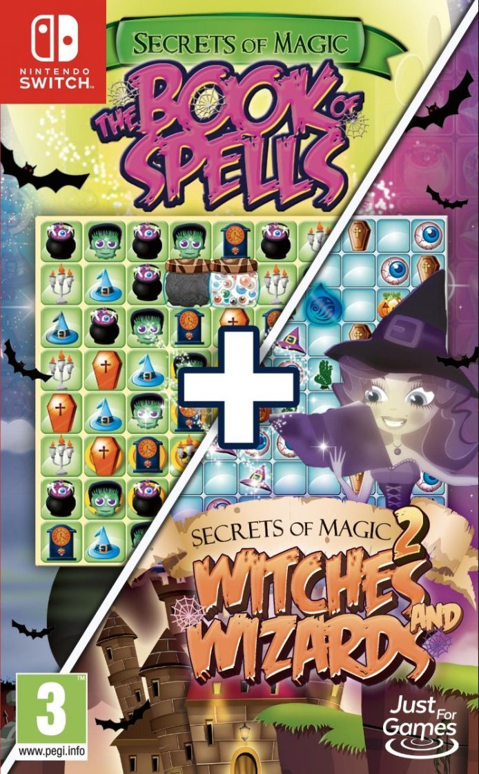 Secrets of Magic: The Book of Spells + Secrets of Magic 2: Witches and Wizards (Switch), Green Sauce Games