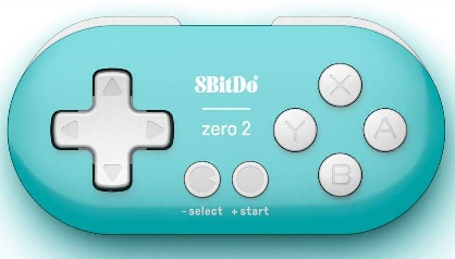 8Bitdo Zero 2 Mini Bluetooth Gamepad (Turquoise) (Switch), 8Bitdo