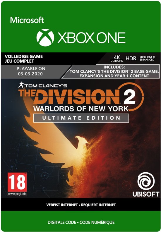 The Division 2: Warlords of New York - Ultimate Edition (Xbox One Download) (Xbox One), Ubisoft