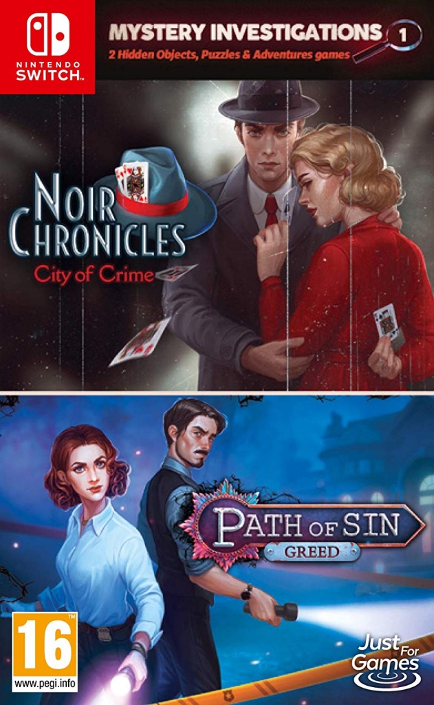 Mystery Investigations 1: Noir Chornicles City of Crime + Path of Sin Greed (Switch), Just for Games