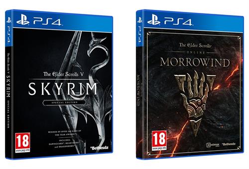 Skyrim Special Edition + Elder Scrolls Online Morrowind Double Pack (PS4), Bethesda Games