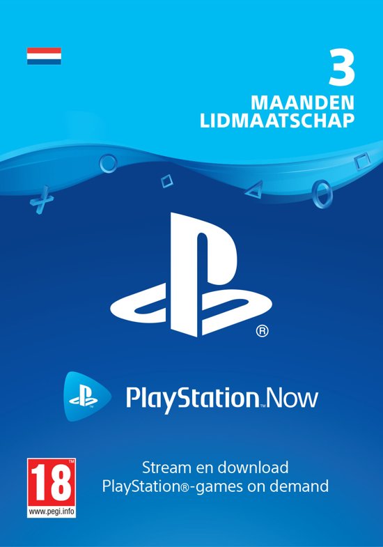 PlayStation Now Abonnement 3 Maanden (NL) (PS4), Sony Computer Entertainment