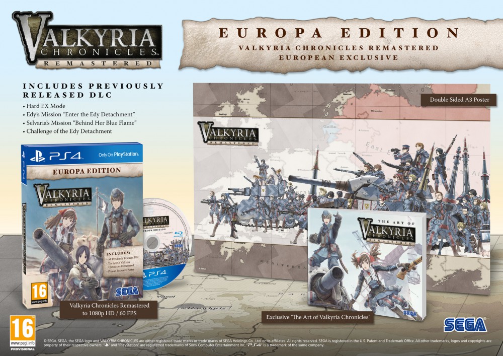 Valkyria Chronicles Remastered - Europa Edition (PS4), SEGA