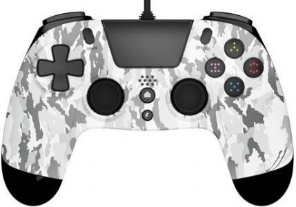 Gioteck VX4 Wired PlayStation 4 Controller (White Camo) (PS4), Gioteck