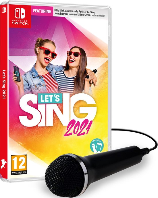 Let's Sing 2021 (UK Edition) + 1 Microfoon (Switch), Voxler