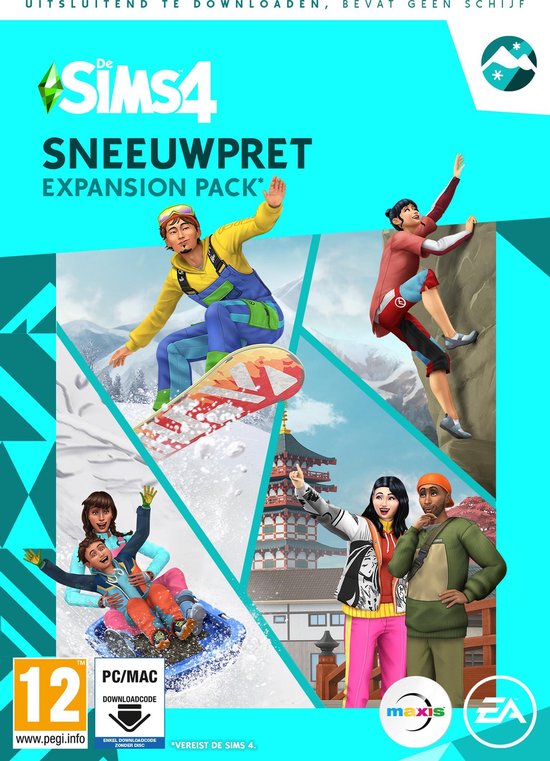 De Sims 4: Sneeuwpret - Expansion Pack (Code in a Box) (PC), Maxis
