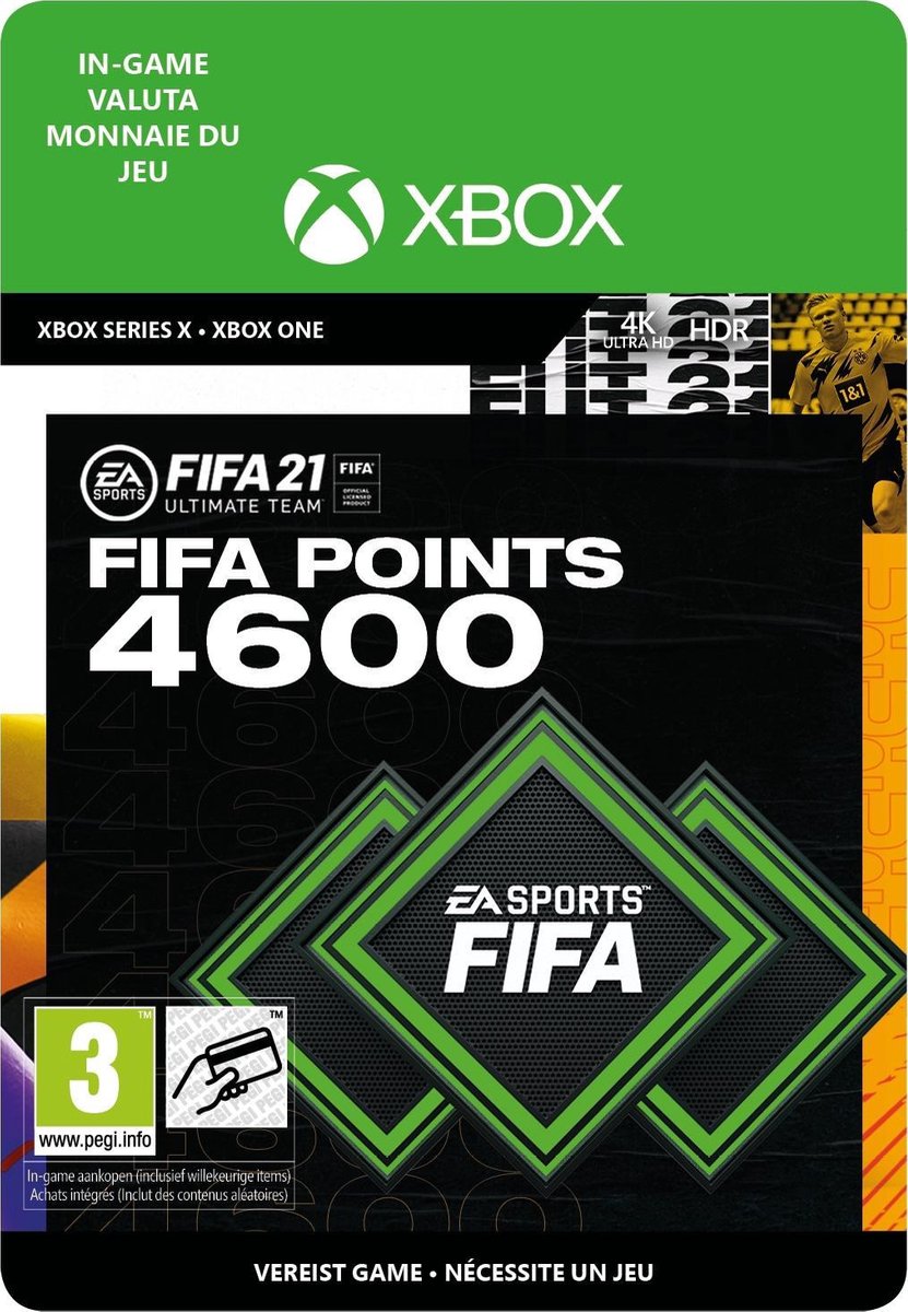 FIFA 21 Ultimate Team 4600 FUT Punten (Xbox Series X), EA Sports