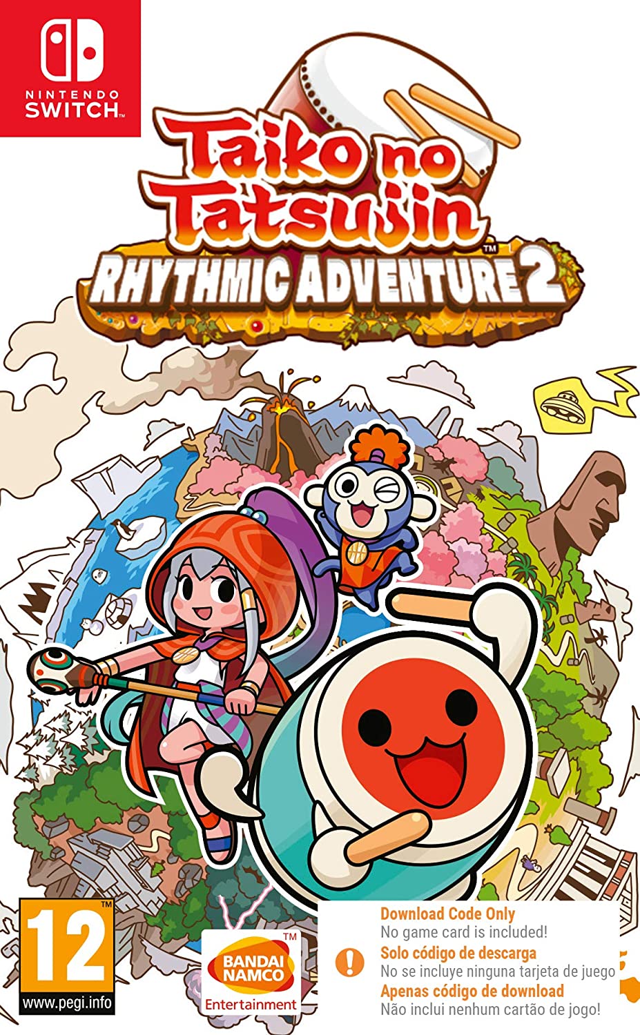 Taiko No Tatsujin: Rhythmic Adventure 2 (Code in a Box) (Switch), Bandai Namco Entertainment
