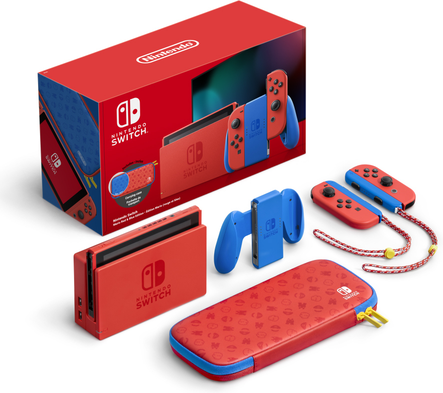 Nintendo Switch Console - Mario Red & Blue Edition (Switch), Nintendo