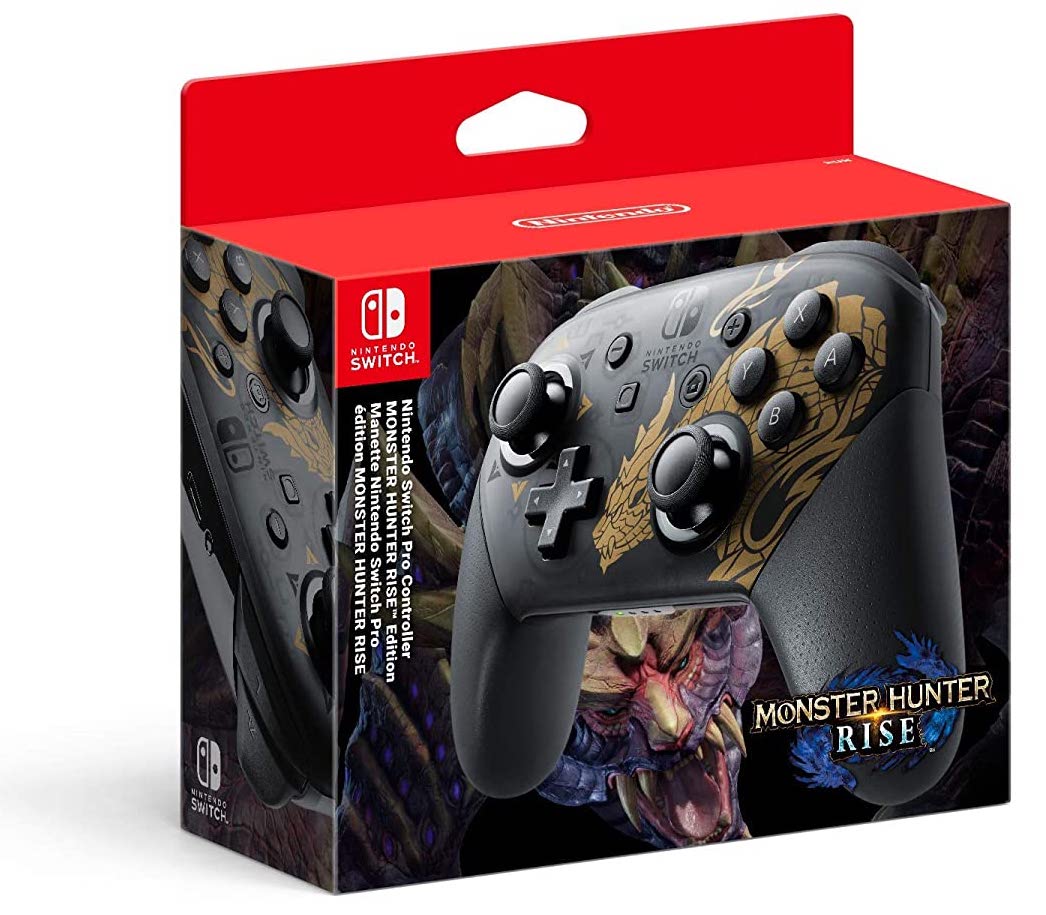 Nintendo Switch Pro Controller - Monster Hunter Rise Edition (Switch), Nintendo