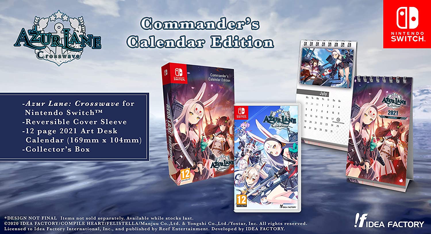 Azur Lane: Crosswave - Commanders Calendar Edition (Switch), Idea Factory