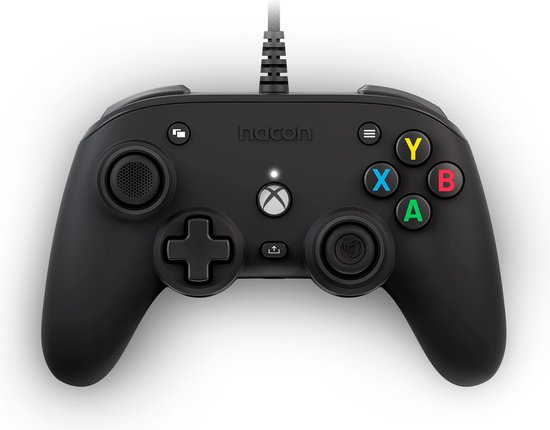 Nacon Pro Compact Official Licensed Xbox Series X|S Controller (Zwart) (Xbox Series X), Nacon
