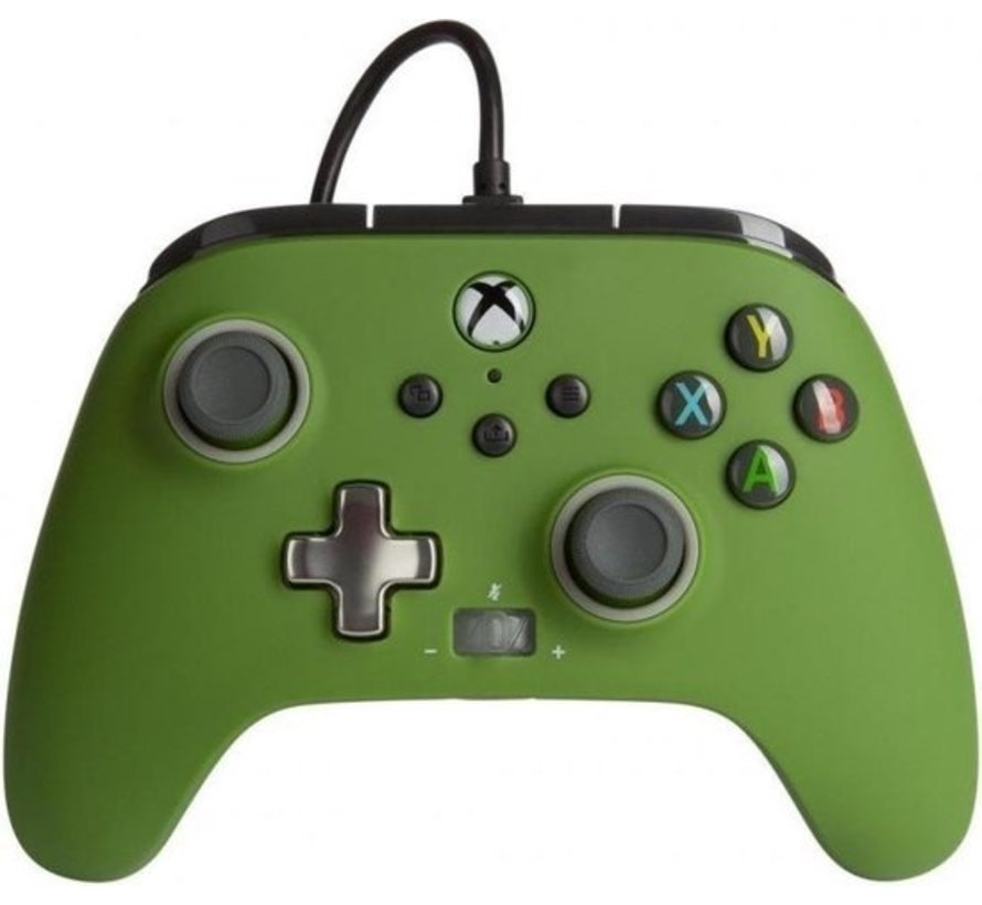 Xbox Series X|S Enhanced Wired Controller (Soldaat Groen) - PowerA (Xbox Series X), PowerA