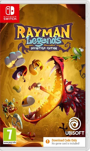 Rayman Legends - Definitive Edition (Code in a Box) (Switch), Ubisoft, Ubisoft Montpellier, Pastagames
