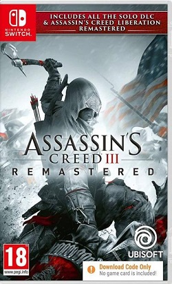 Assassin's Creed III Remastered (Code in a Box) (Switch), Ubisoft
