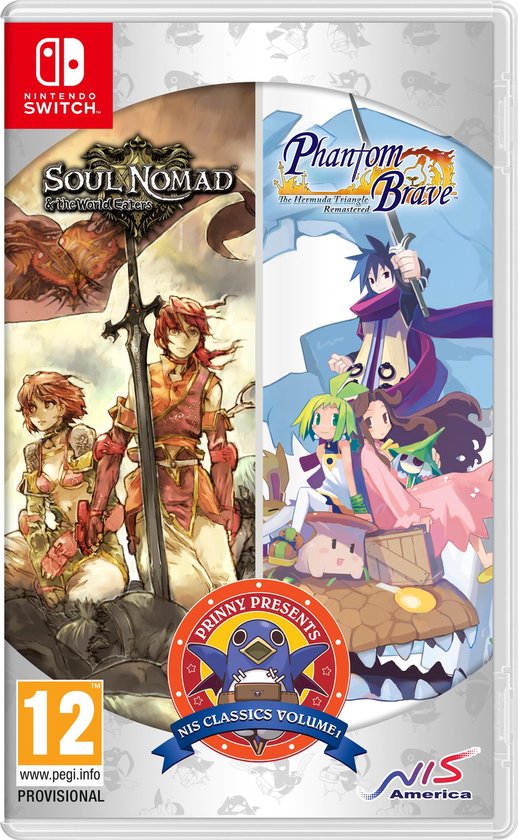 Prinny Presents NIS Classics Volume 1: Phantom Brave The Hermuda Triangle Remastered + Soul Nomad the World Eaters (Switch), NIS America