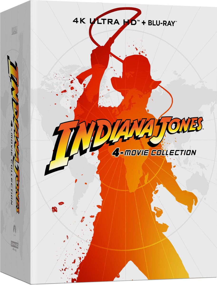Indiana Jones 4 movie Collection (Steelbook) (4K ultra HD) (Blu-ray), Steven Spielberg