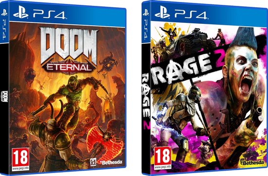 Doom Eternal + Rage 2 (Double Pack) (PS4), Bethesda Softworks