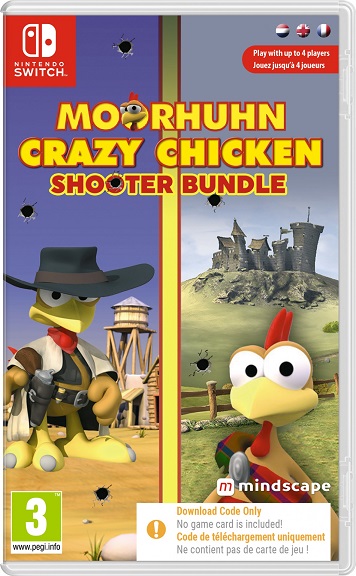 Moorhuhn Crazy Chicken: Shooter Bundle (Code in a Box) (Switch), Witan Entertainment BV