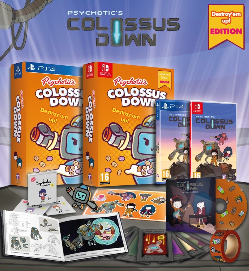 Psychotic's Colossus Down - Destroy'em Up Edition (PS4), Tesura Games