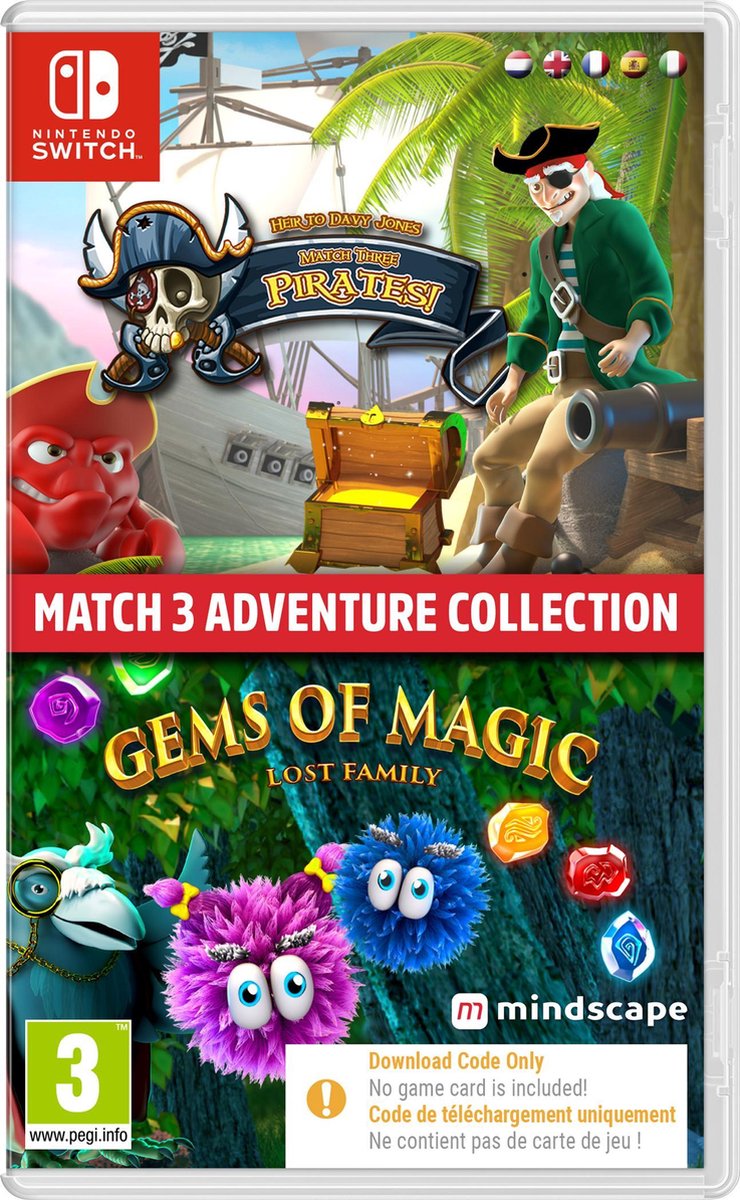 Match 3: Adventure Collection (Code in a Box) (Switch), Mindscape
