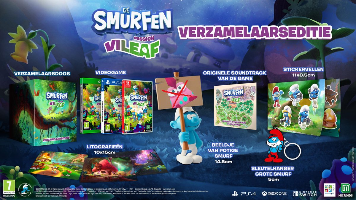 De Smurfen: Mission Vileaf - Collector's Edition (PS4), Microids