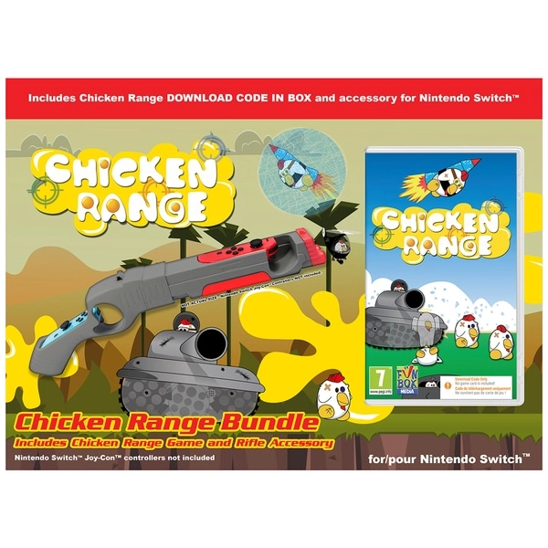 Chicken Range (Code in a Box) + Joy-Con Rifle (Bundel) (Switch), Funbox