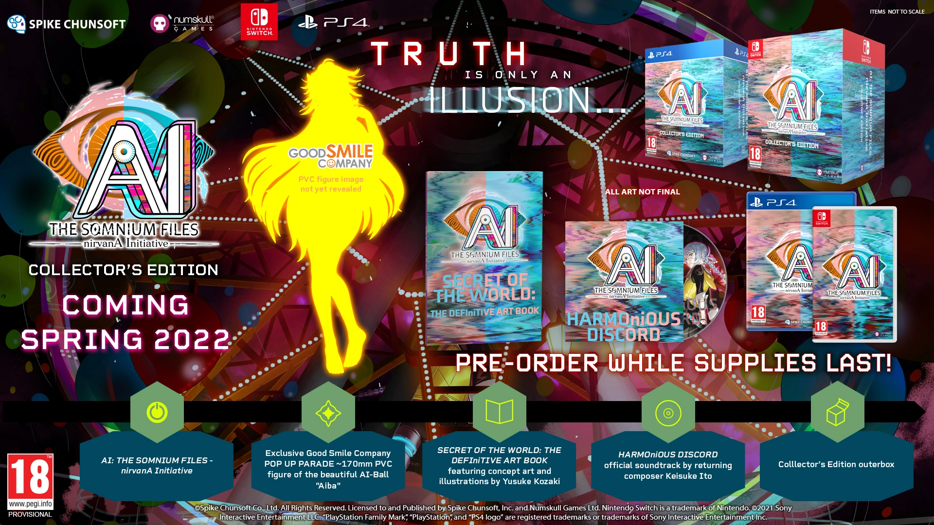 AI: The Somnium Files – nirvanA Initiative - Collector's Edition (PS4), Numskull Games