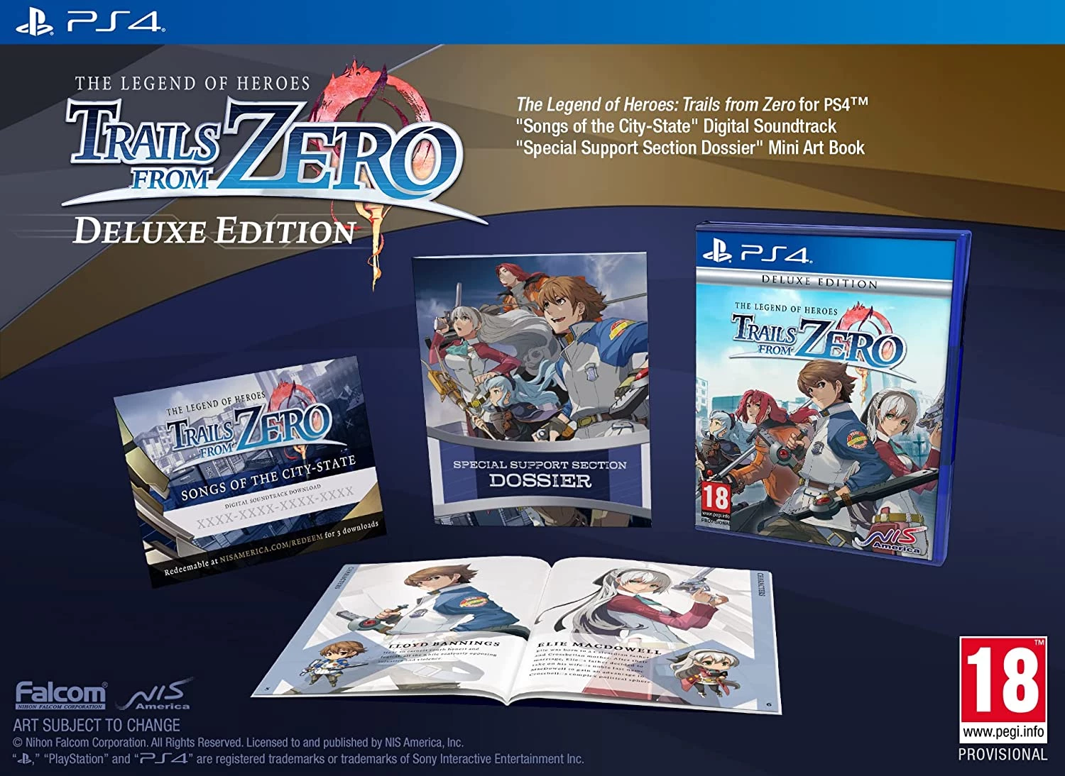 The Legend of Heroes: Trails from Zero - Deluxe Edition (PS4), NIS America
