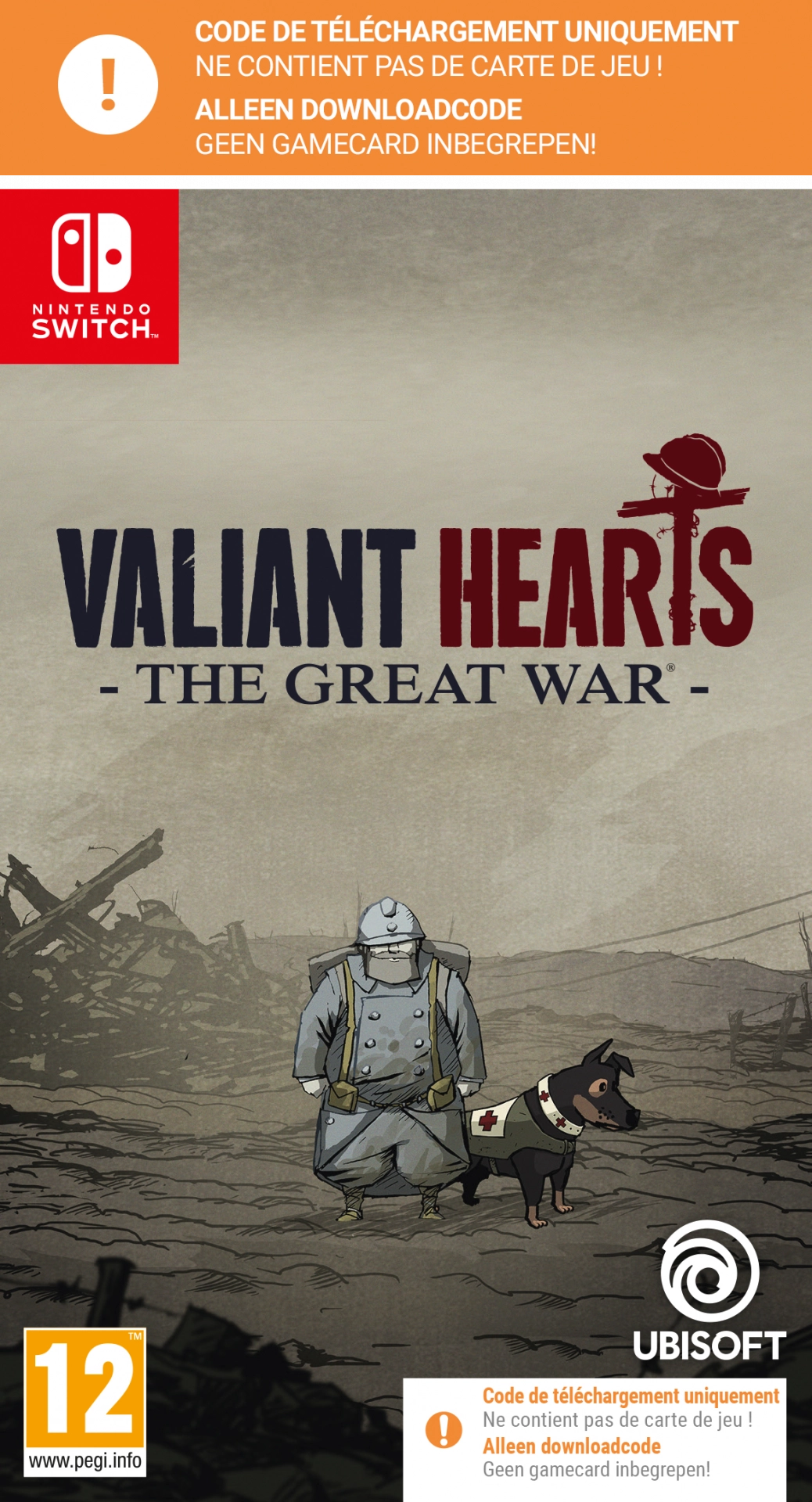 Valiant Hearts: The Great War - Remaster (Code in a Box) (Switch), Ubisoft