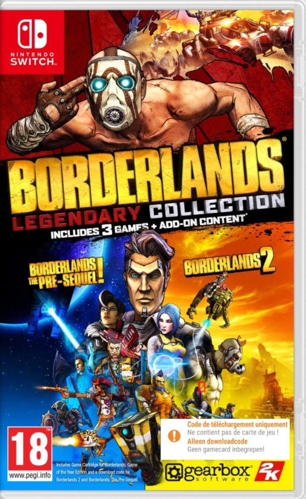 Borderlands - Legendary Collection (Code in a Box) (Switch), Gearbox Software