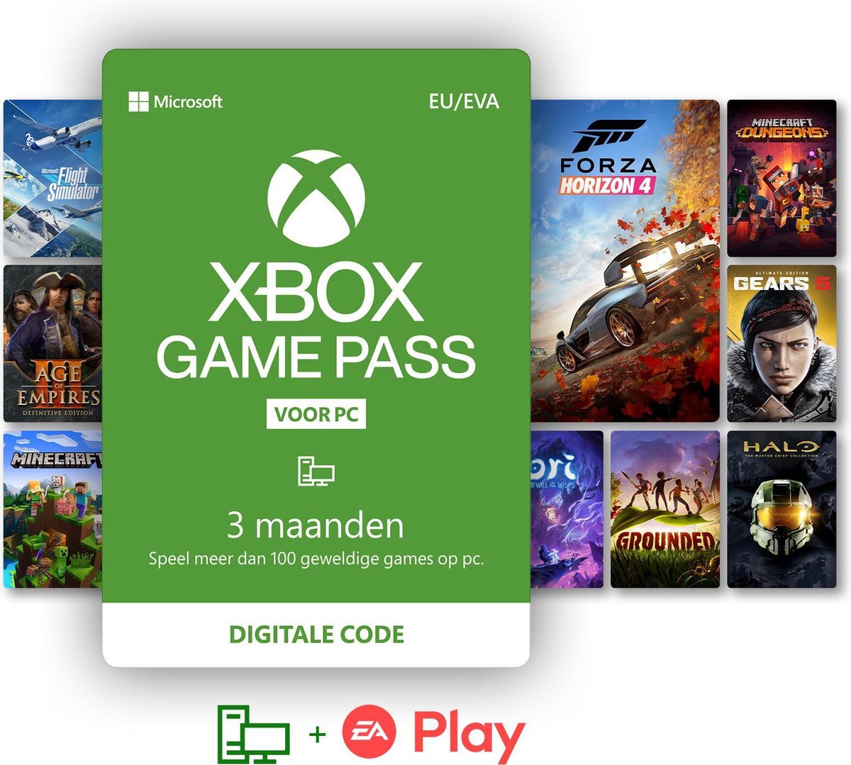 Microsoft Xbox Game Pass PC - 3 Maanden Abonnement (PC), Microsoft