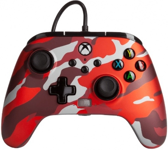 Xbox Series X|S Enhanced Controller Wired (Metallic Red Camo) - PowerA (Xbox Series X), PowerA