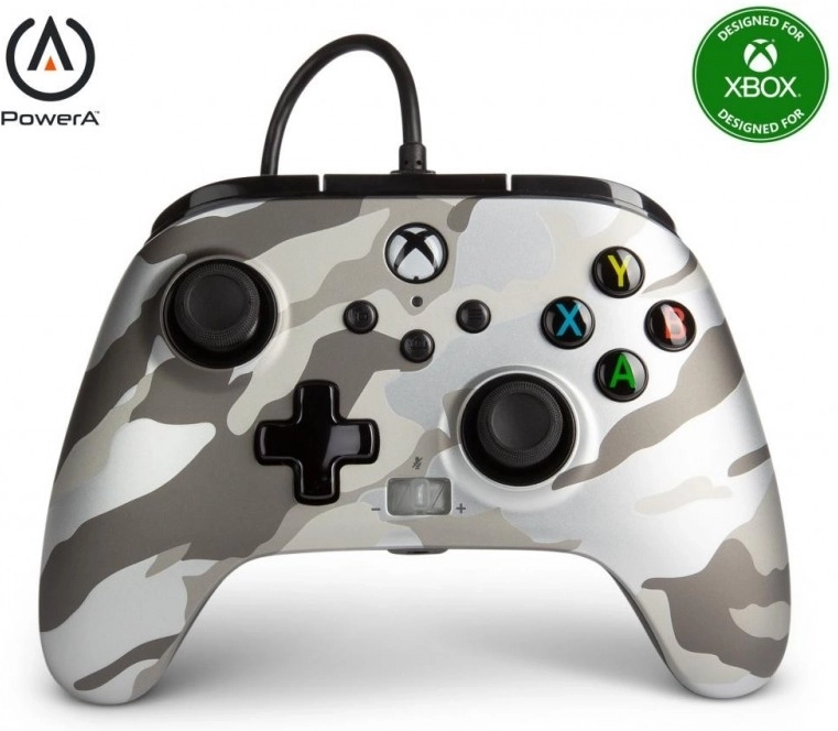 Xbox Series X|S Enhanced Controller Wired (Metallic Arctic Camo) - PowerA (Xbox Series X), PowerA