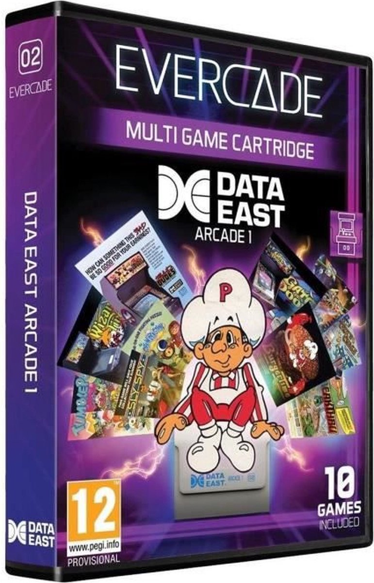 Evercade Data East Arcade Cartridge 1 (hardware), Evercade