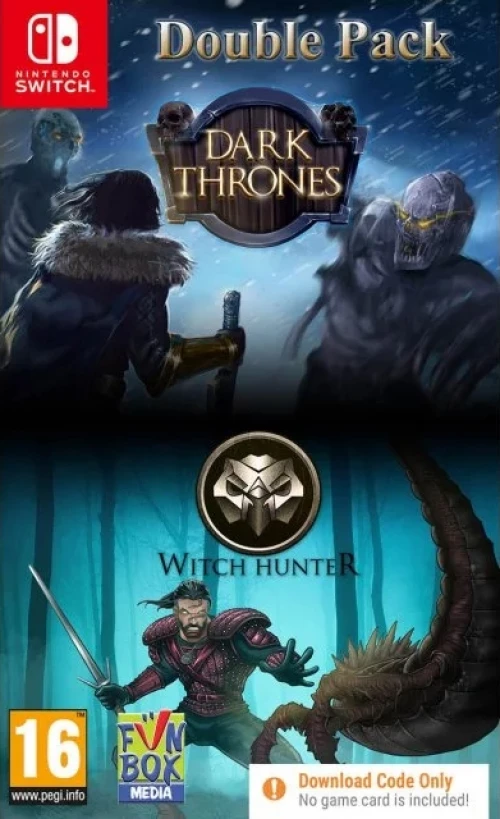 Dark Thrones + Witch Hunter - Double Pack (Code in a Box) (Switch), Funbox