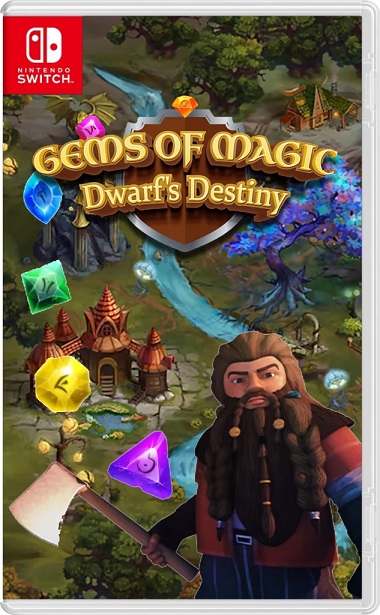 Gems of Magic: Dwarf's Destiny (Code in a Box) (Switch), Mindscape