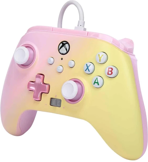 Xbox Series X|S Enhanced Wired Controller (Pink Lemonade) - PowerA (Xbox Series X), PowerA