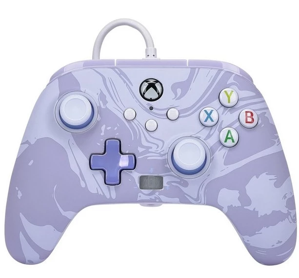 Xbox Series X|S Enhanced Wired Controller (Lavender Swirl) - PowerA