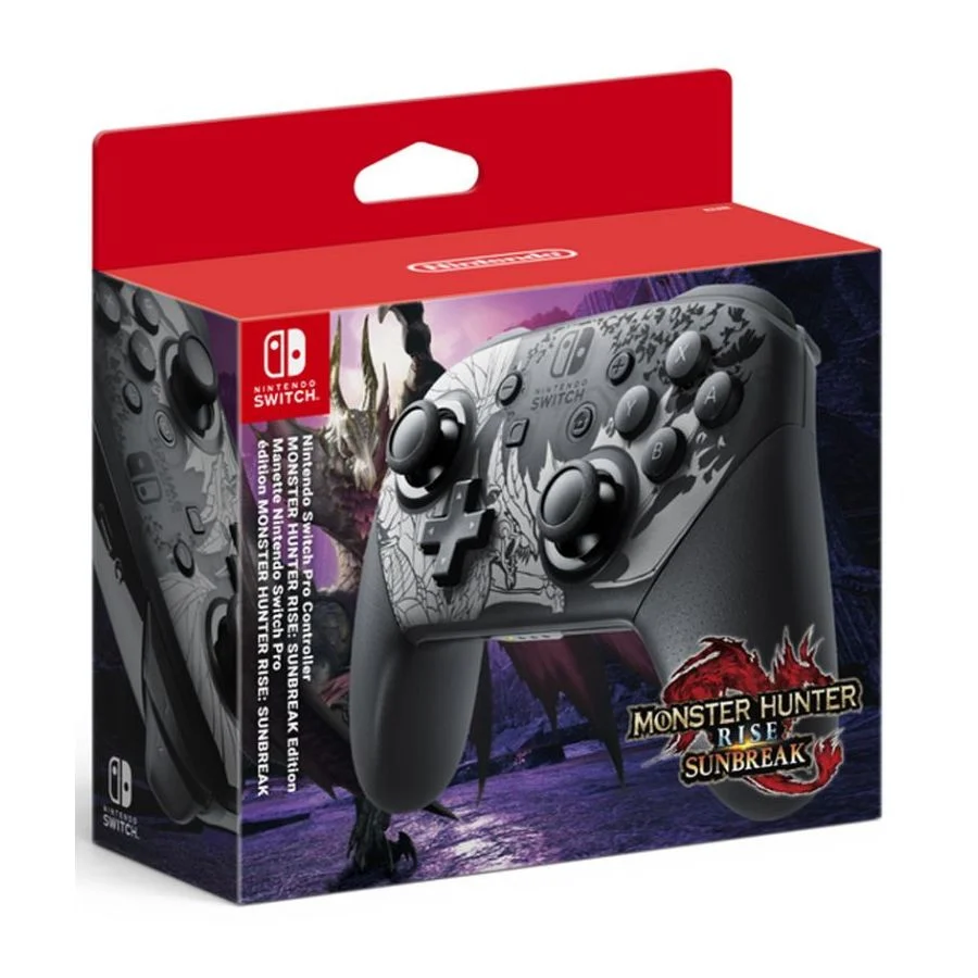 Nintendo Switch Pro Controller - Monster Hunter Rise Sunbreak Edition (Switch), Nintendo